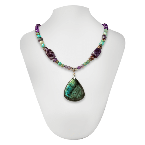 آمیتیست فیروزه لابرادوریت