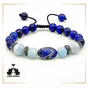 دستبند مردانه فول‌انرژیک ترکیب سنگ‌های قدرتمند