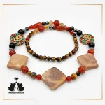 گردنبندی قدرتمند از ترکیب سنگهای انرژیک