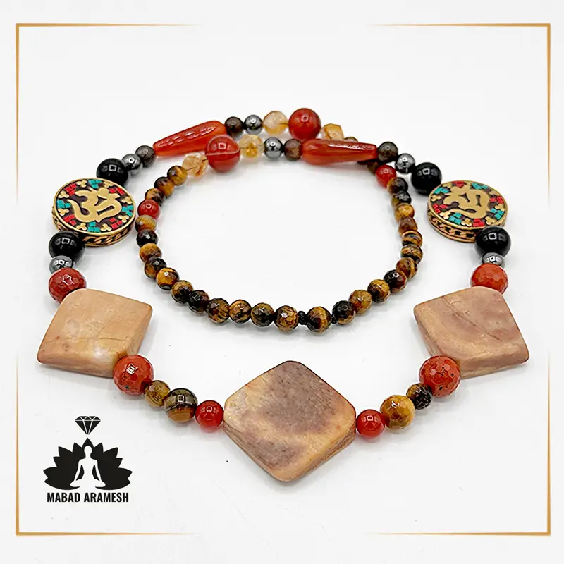 گردنبندی قدرتمند از ترکیب سنگهای انرژیک