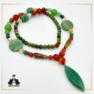 گردنبند ترکیبی با آویز اونتورین