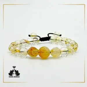 دستبند مردانه تمام سیترین